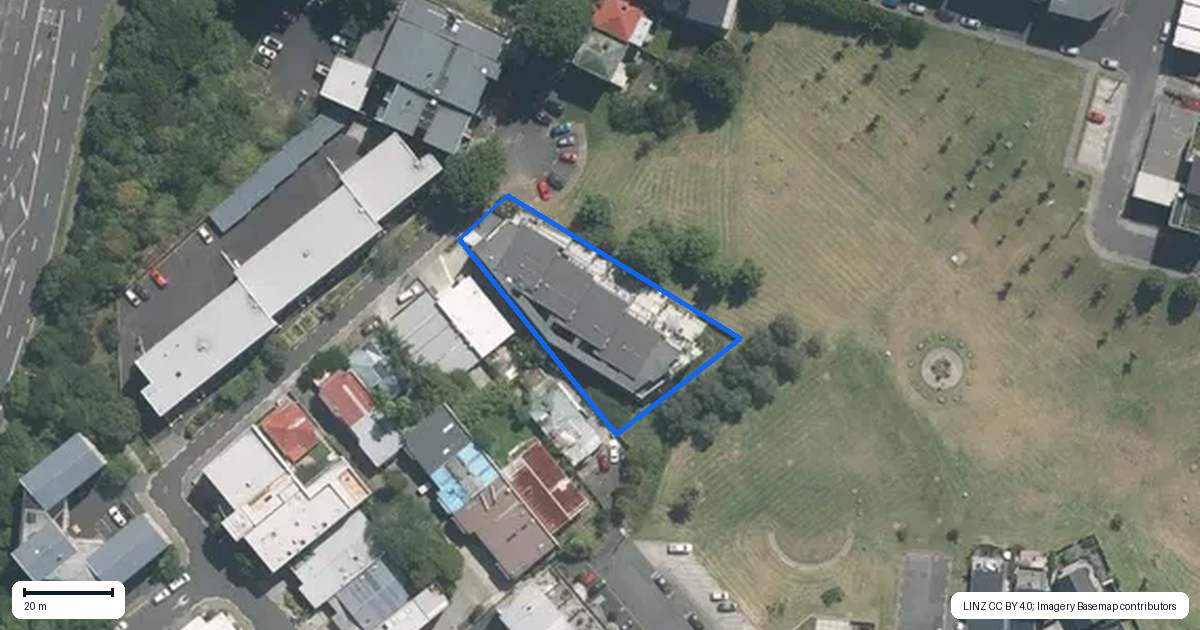 Property context map for 405/22 Fleet Street, Eden Terrace, Auckland