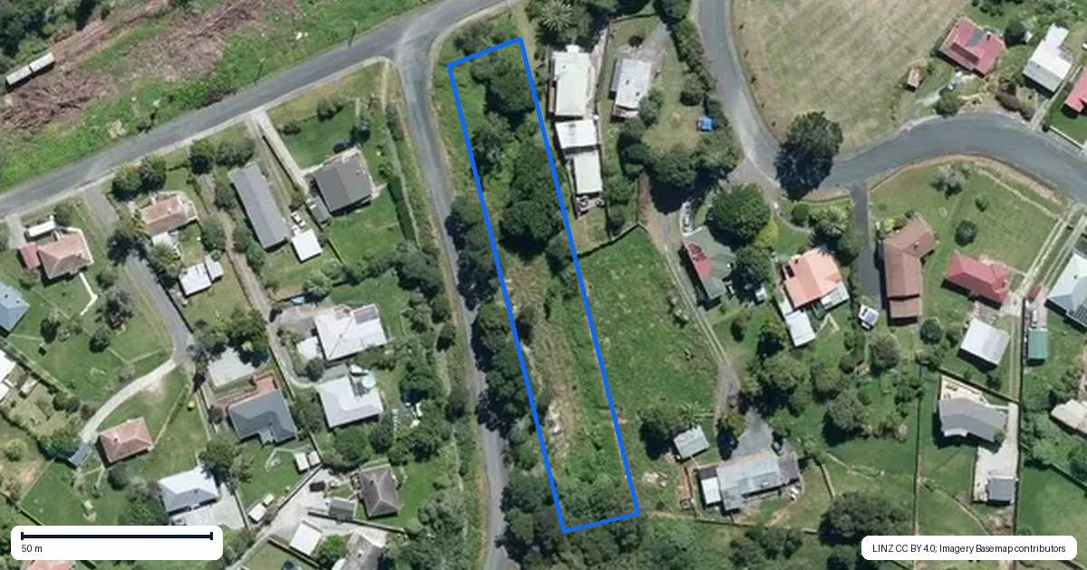 Property context map for 5 Boswell Street, Kawakawa