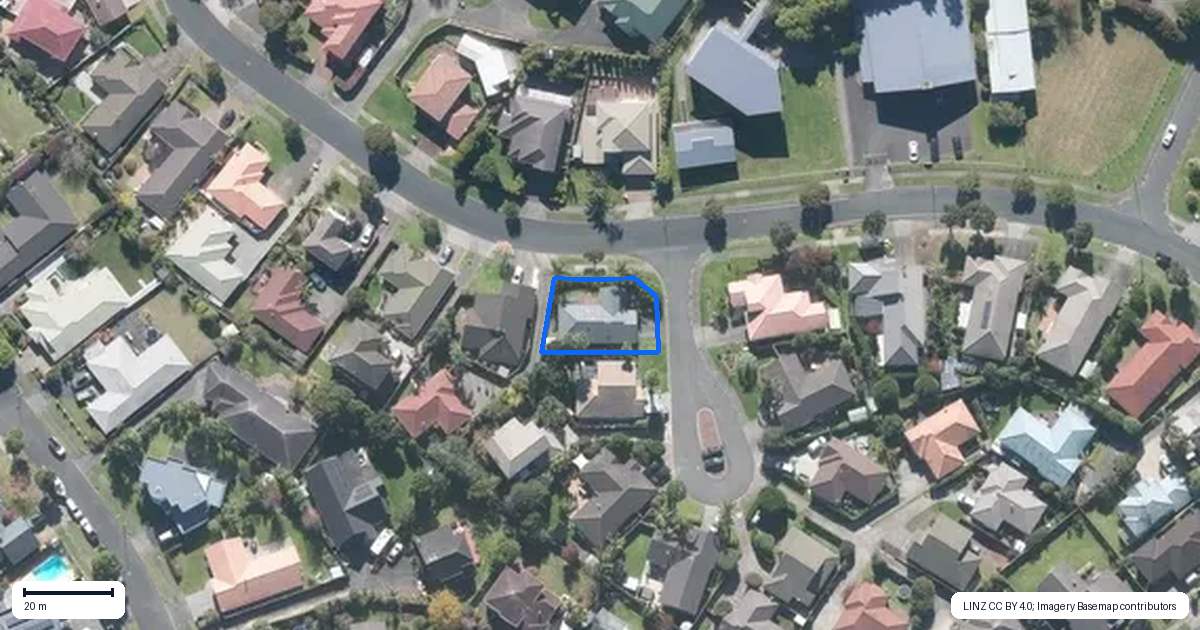 Property context map for 1 Aviara Court, Northpark, Auckland