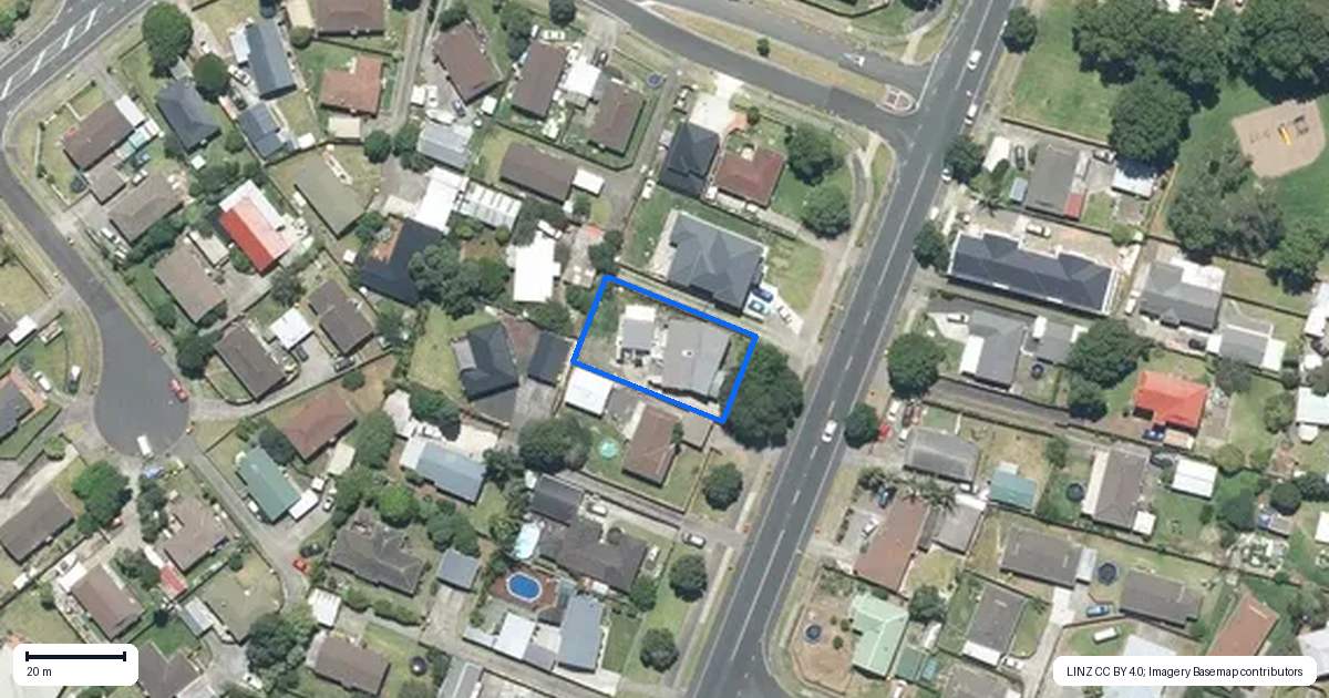 Property context map for 459 Weymouth Road, Weymouth, Auckland