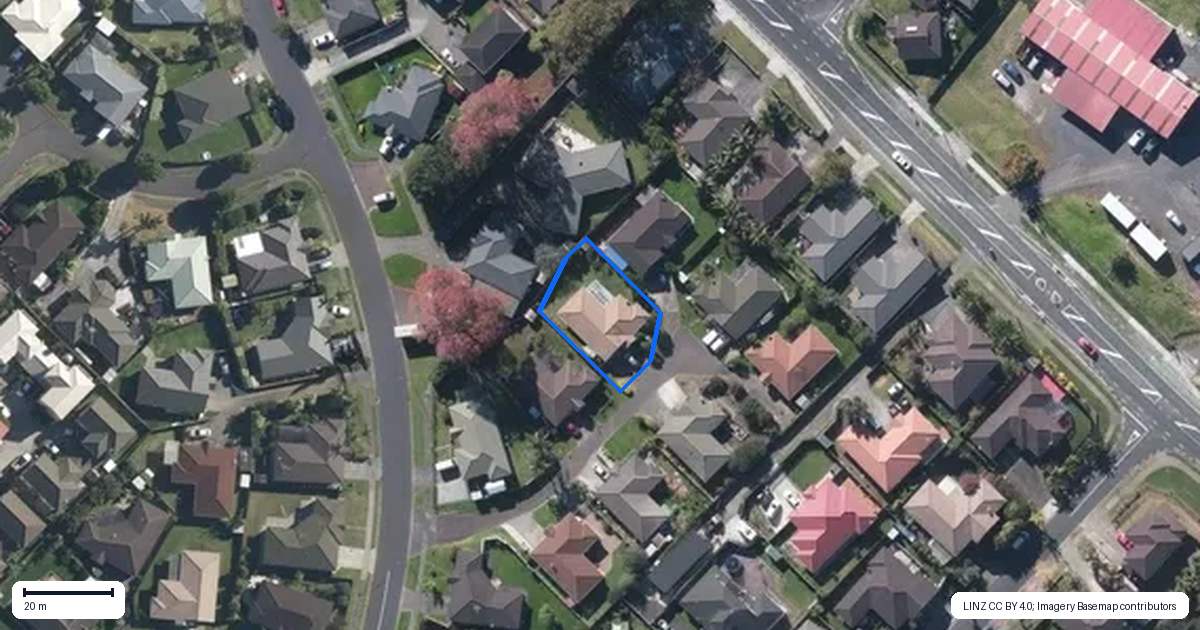Property context map for 20 Greenberry Drive, Ranui, Auckland