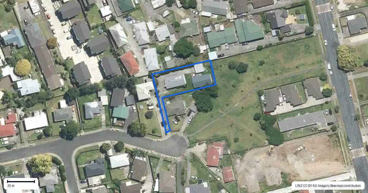 Property context map for 24 Adams Road, Manurewa, Auckland