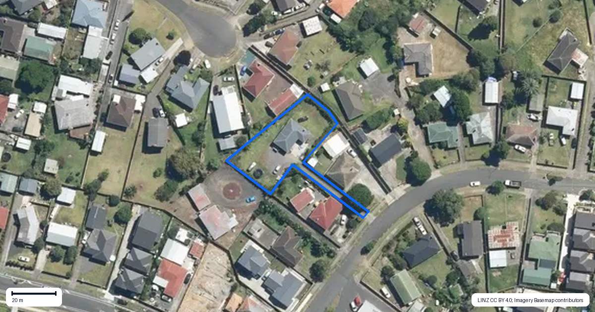 Property context map for 50 Imrie Avenue, Mangere, Auckland