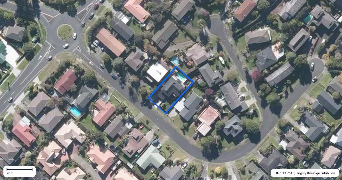 Property context map for 8 Culver Terrace, Howick, Auckland