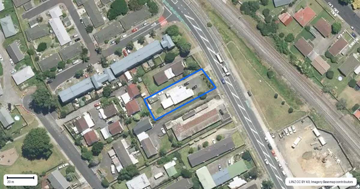 Property context map for 283 Great South Road, Manurewa, Auckland