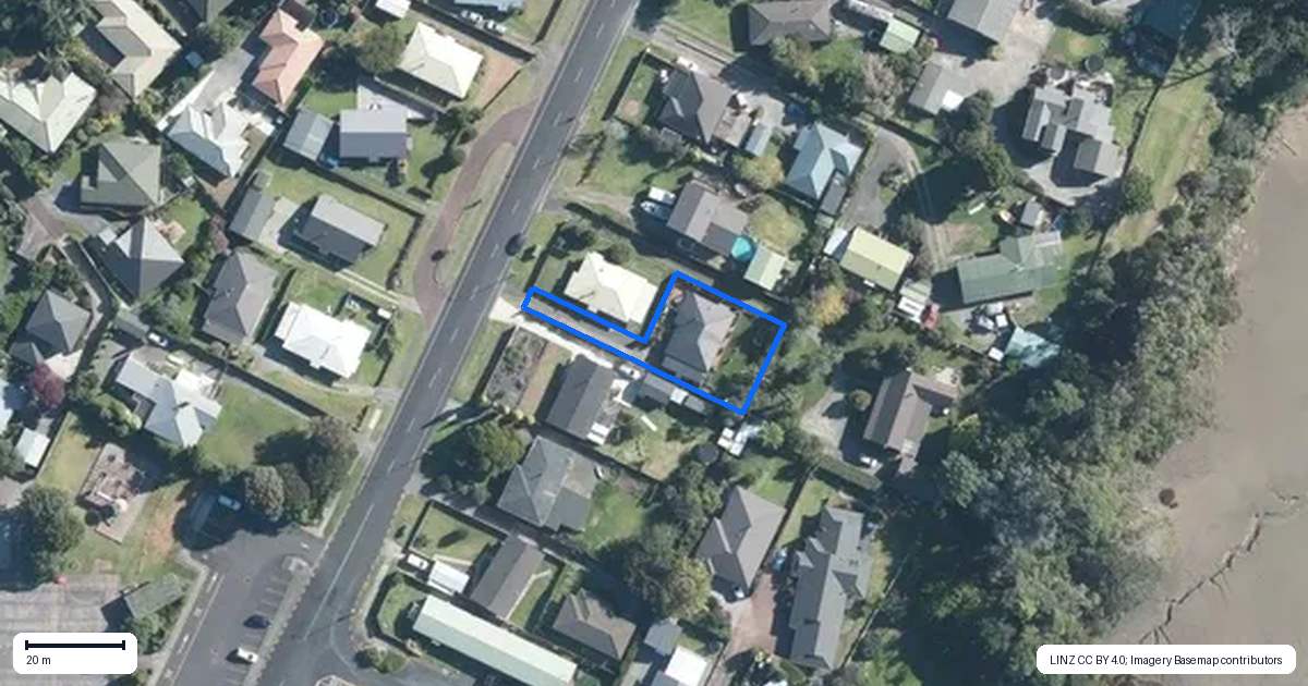 Property context map for 67A Sandspit Road, Waiuku