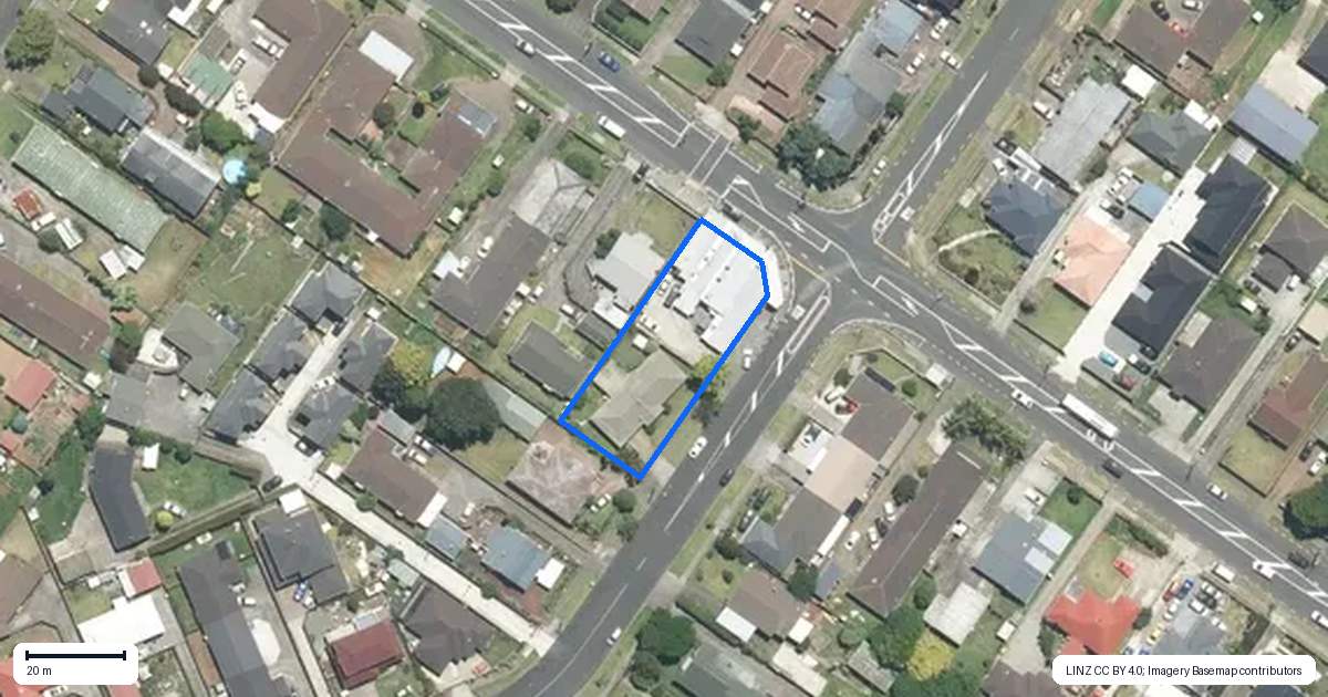 Property context map for 108 Fitzroy Street, Papatoetoe, Auckland