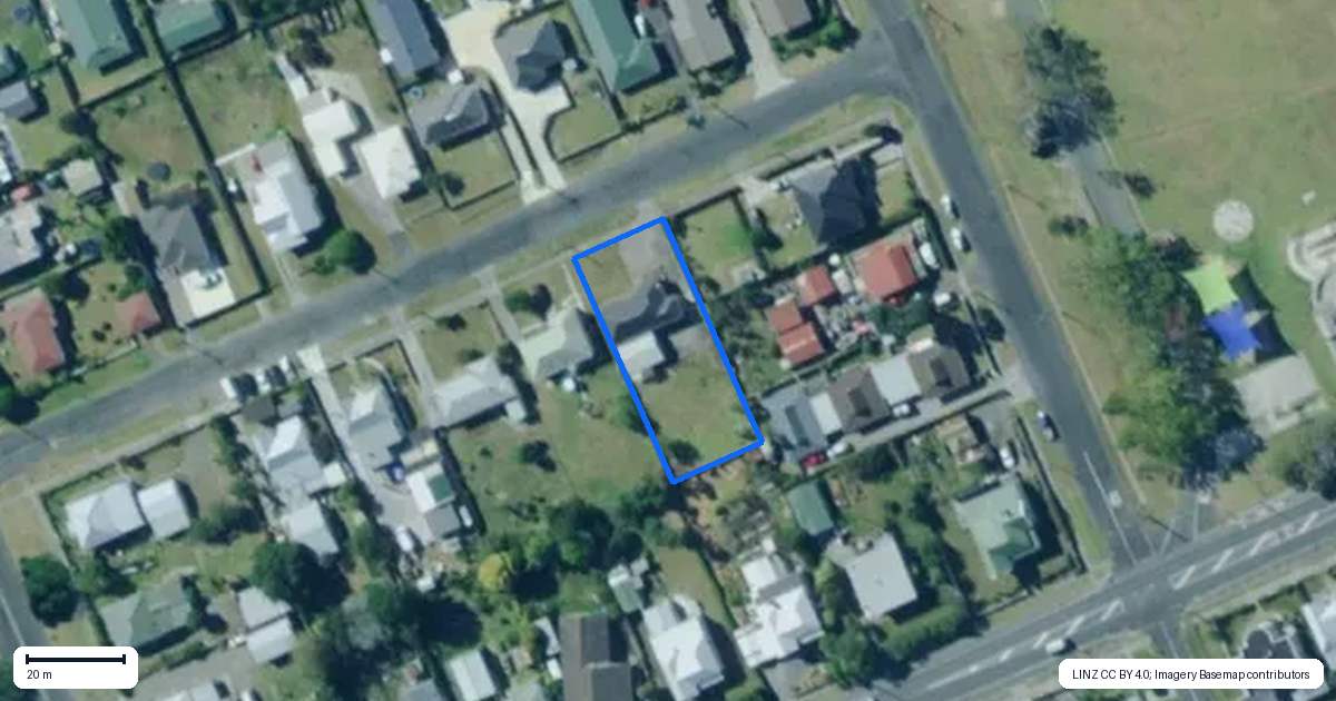 Property context map for 43 Cranley Street, Dargaville