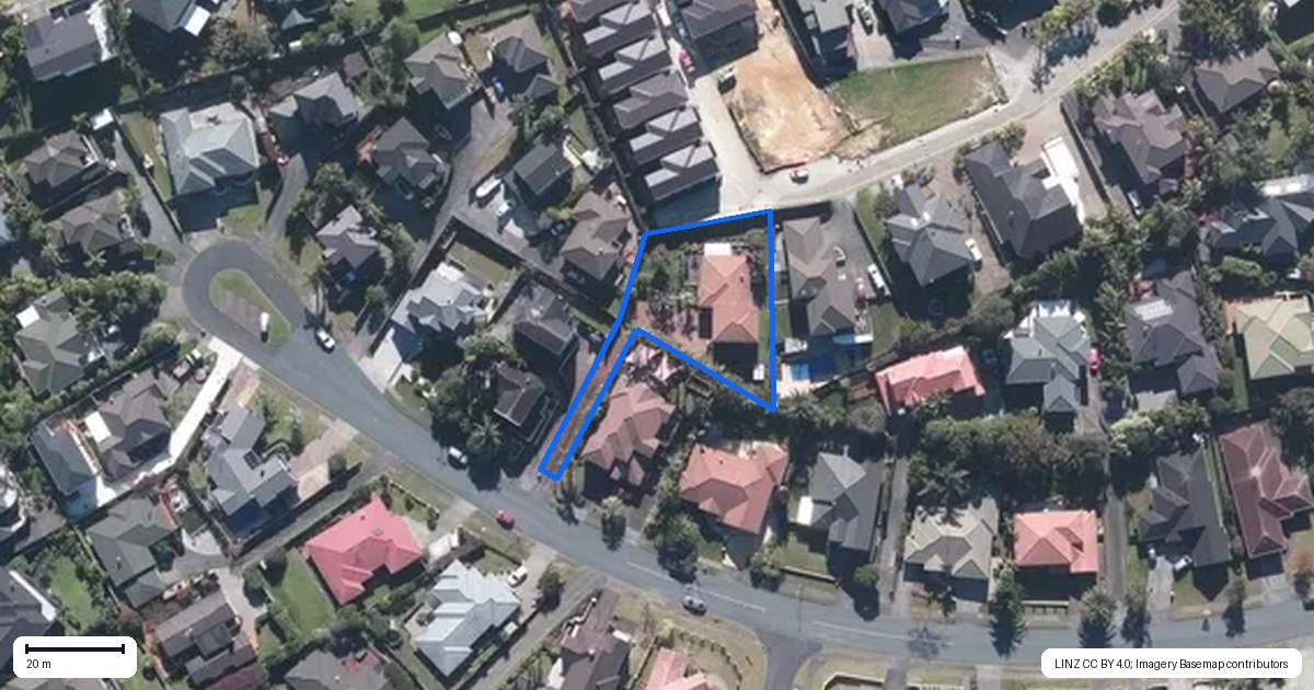 Property context map for 37 Hogarth Rise, West Harbour, Auckland
