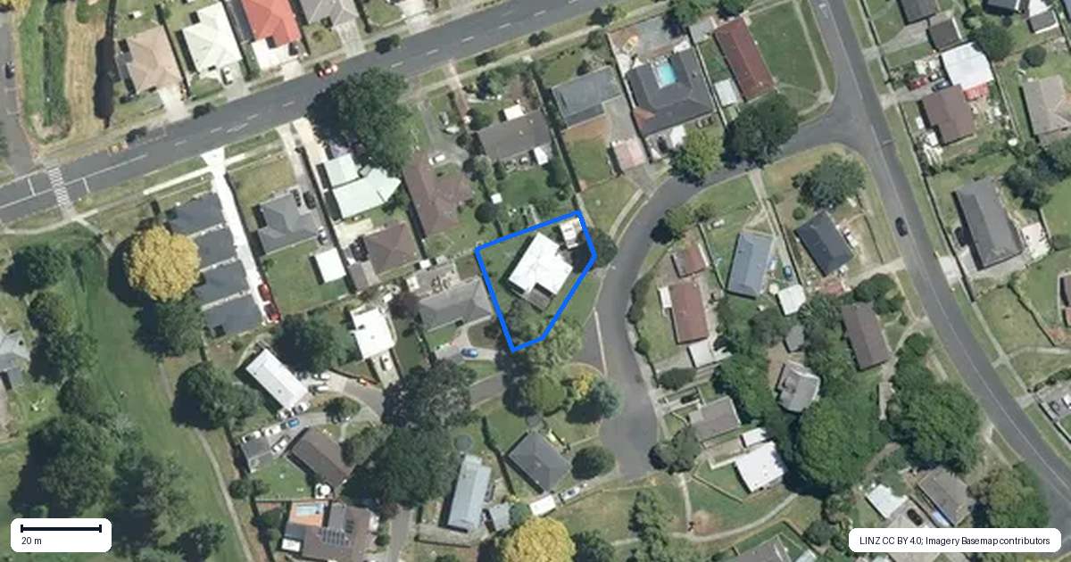 Property context map for 9 Chantal Place, Red Hill, Papakura