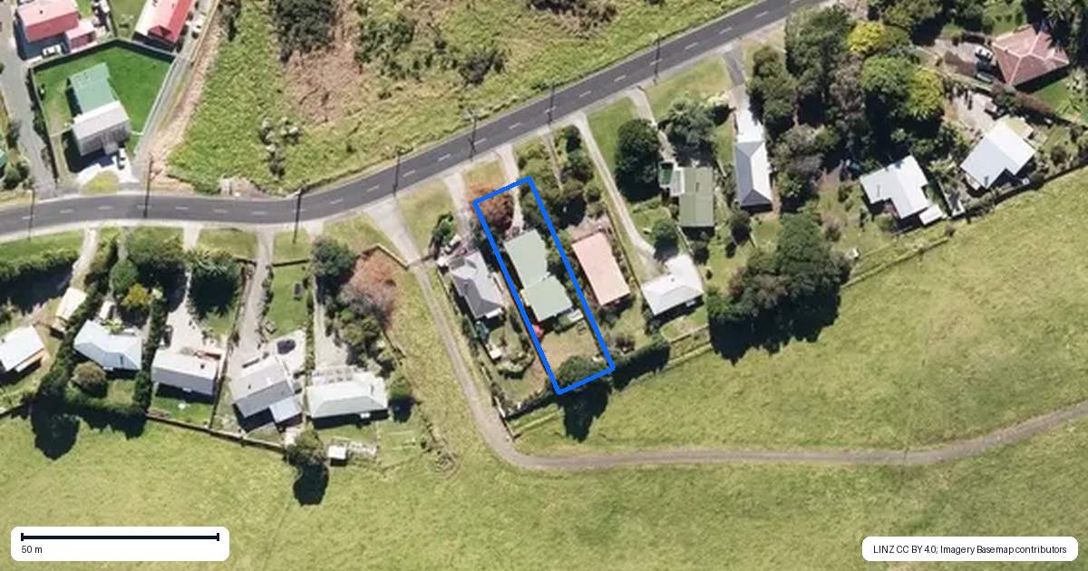 Property context map for 58 Donald Road, Kaitaia