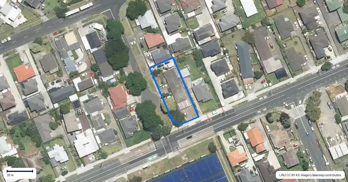 Property context map for 18 Tavistock Street, Papatoetoe, Auckland