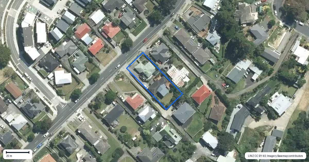 Property context map for 65A College Road, Northcote, Auckland