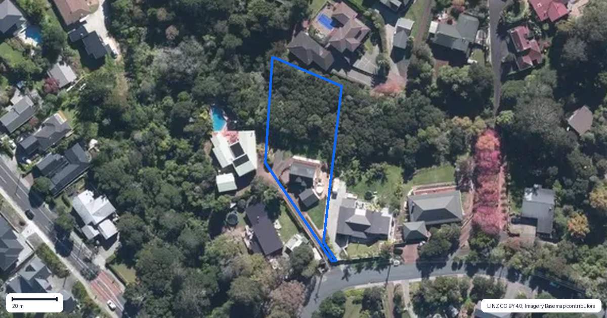Property context map for 6 The Close, Greenhithe, Auckland