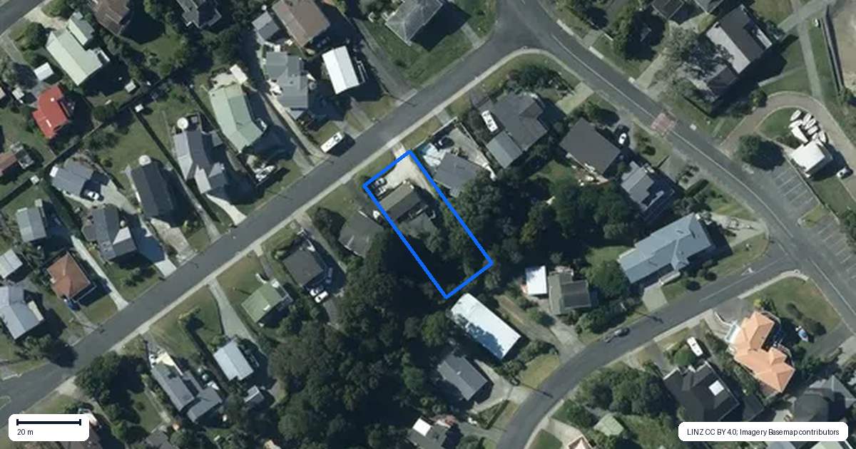 Property context map for 66 Mera Road, Algies Bay