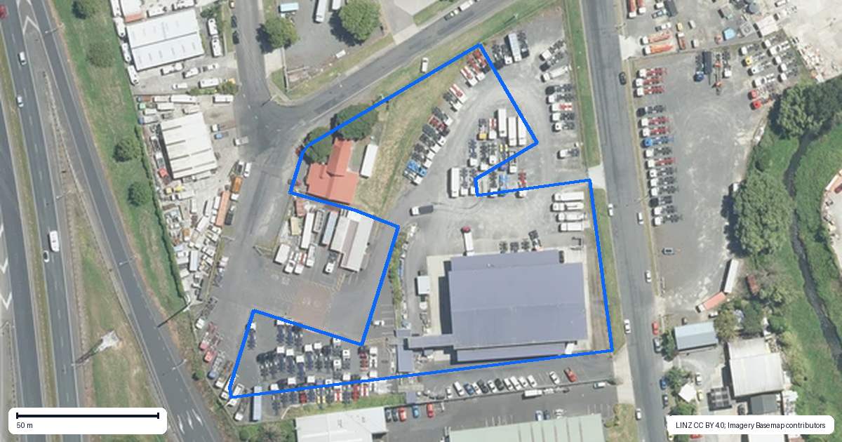 Property context map for 38 Norrie Road, Drury