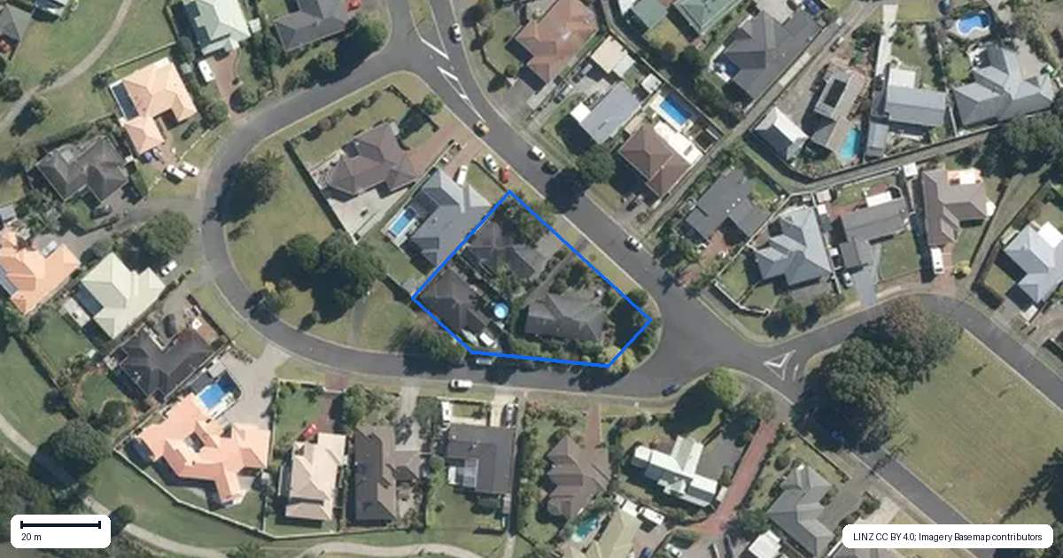 Property context map for 21B Settlers Grove, Orewa