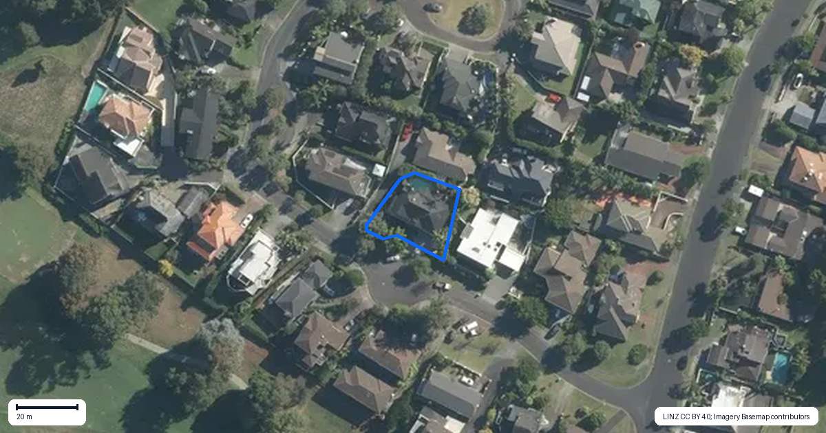 Property context map for 7 Hoani Glade, St Johns, Auckland