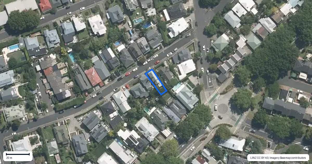 Property context map for 17 Gunson Street, Freemans Bay, Auckland