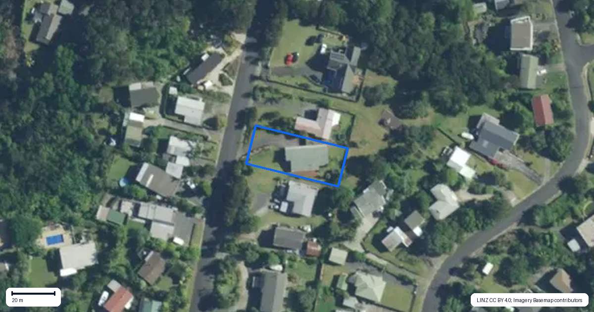 Property context map for 9 Falls View Road, Haruru