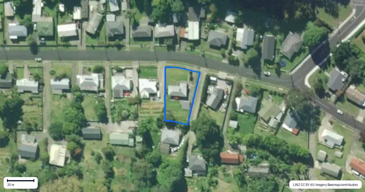 Property context map for 13 Silverstream Road, Horahora, Whangarei