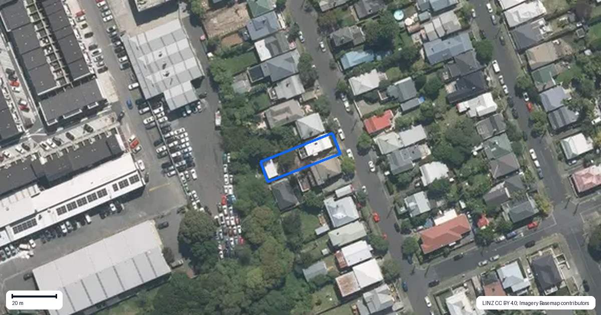 Property context map for 19 Commercial Road, Grey Lynn, Auckland