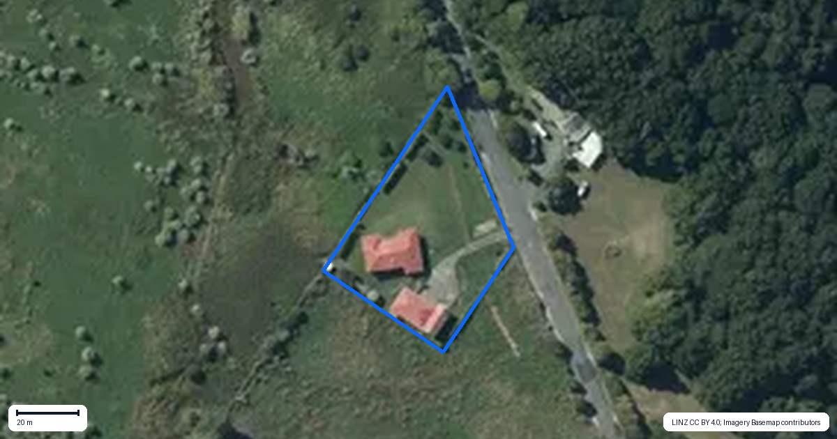 Property context map for 152 Carran Road, Warkworth