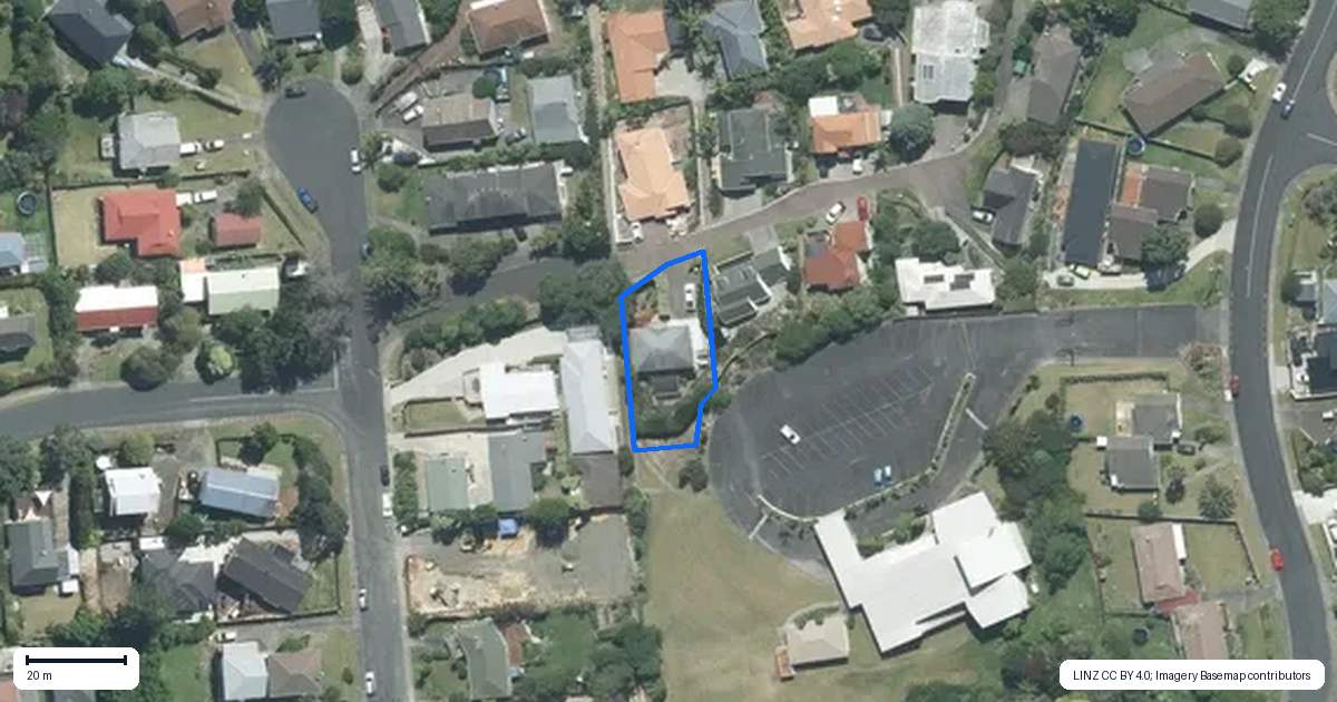 Property context map for 1 Garden Lane, Torbay, Auckland