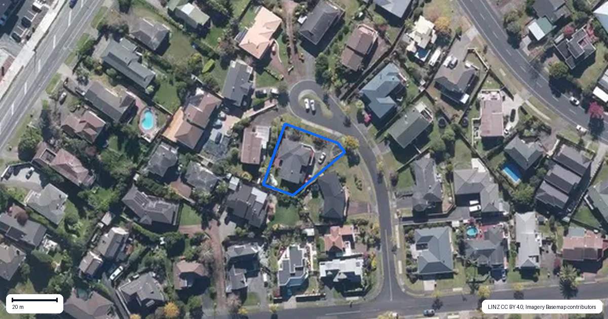 Property context map for 6 Soling Place, West Harbour, Auckland