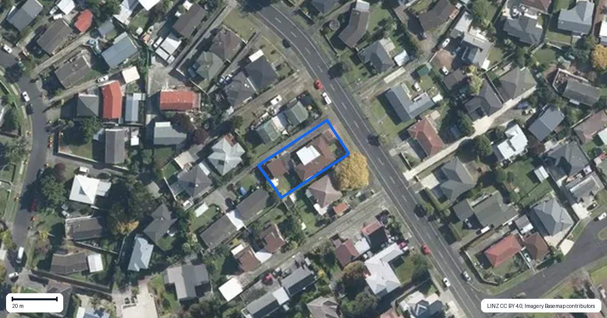 Property context map for 34 Cherry Road, Bucklands Beach, Auckland