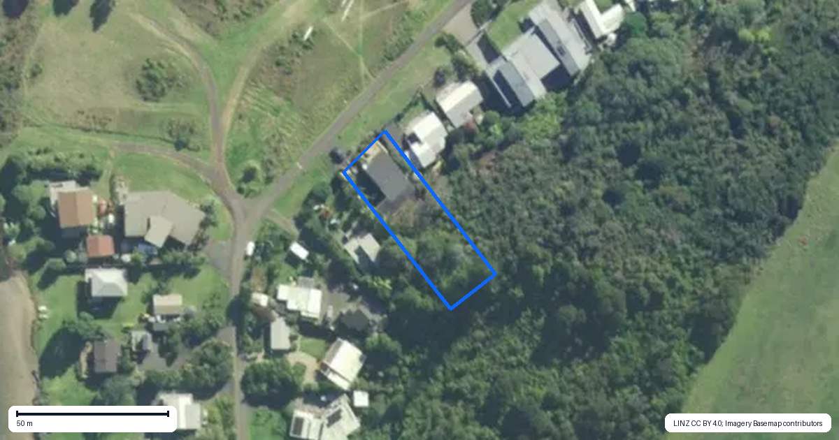 Property context map for 29 Taronui Road, Te Ti Mangonui, Kerikeri