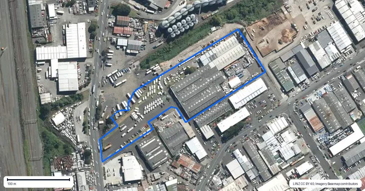 Property context map for 22 Saleyards Road, Otahuhu, Auckland