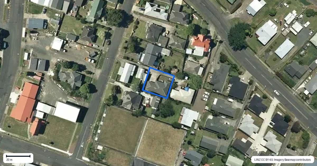 Property context map for 5B Carr Street, Tuakau