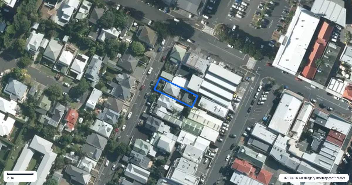 Property context map for 26 Anne Street, Devonport, Auckland