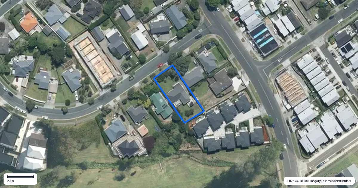 Property context map for 23 Sloane Street, Glen Innes, Auckland