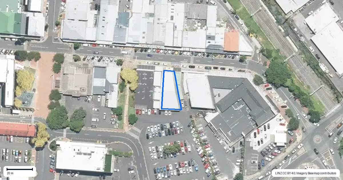 Property context map for 211 King Street, Pukekohe