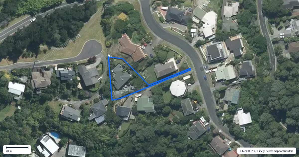 Property context map for 8 Moorgreen Heights, Torbay, Auckland