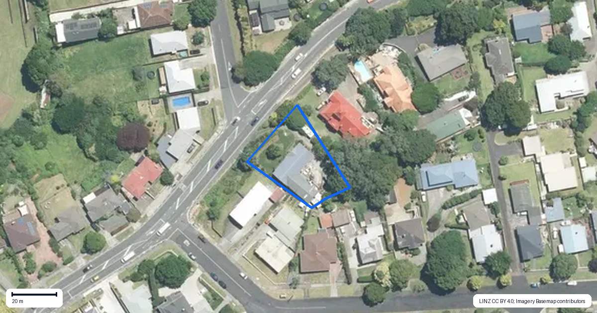 Property context map for 23 East Street, Pukekohe