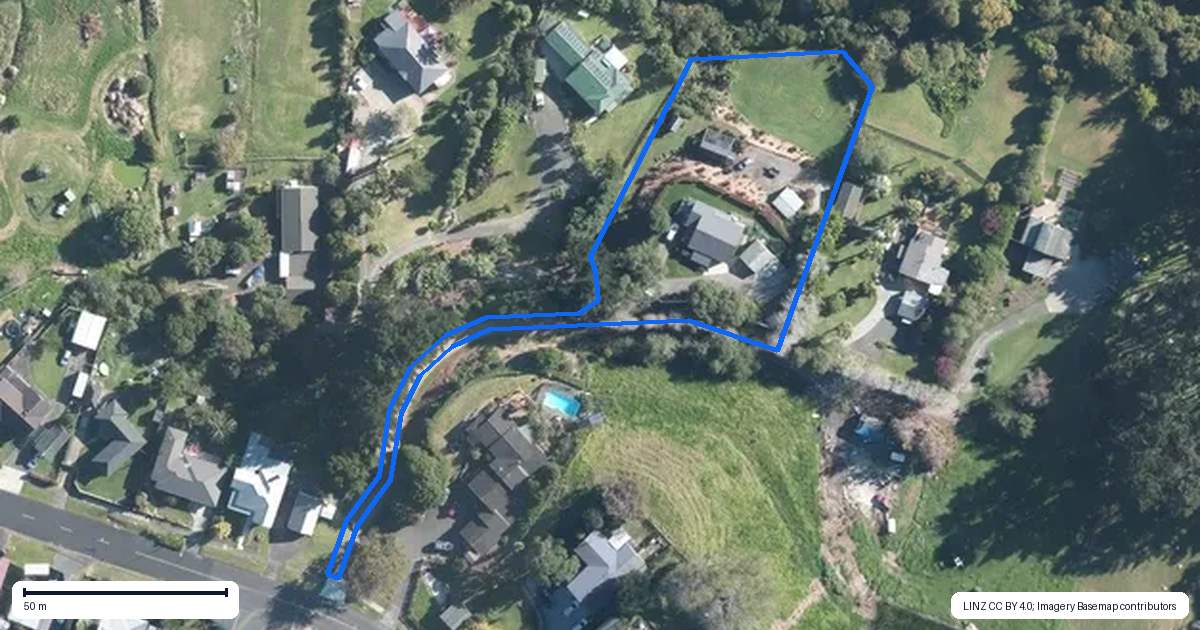Property context map for 42 Victoria Avenue, Waiuku