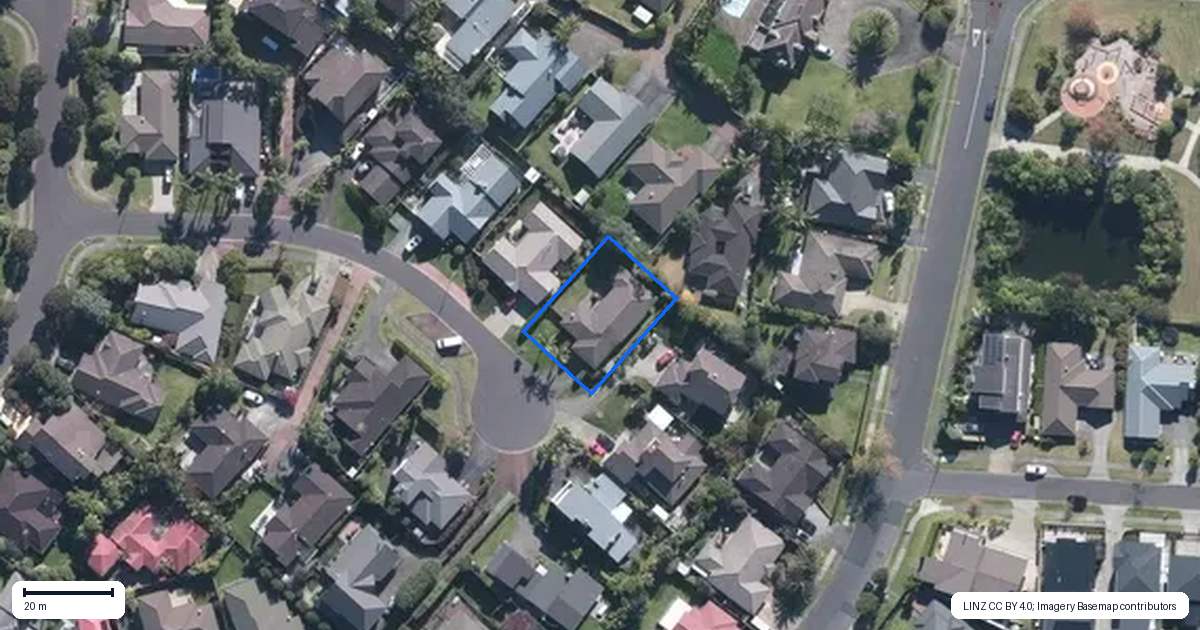 Property context map for 16 Cutter Place, Greenhithe, Auckland