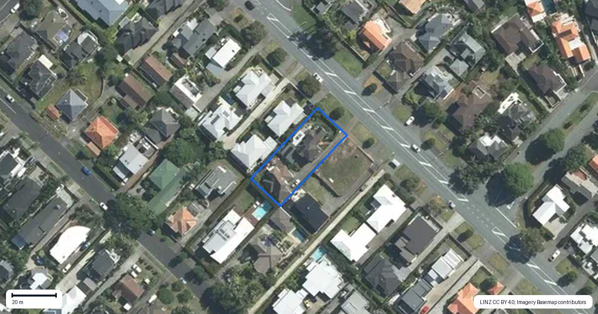 Property context map for 107A Coates Avenue, Orakei, Auckland