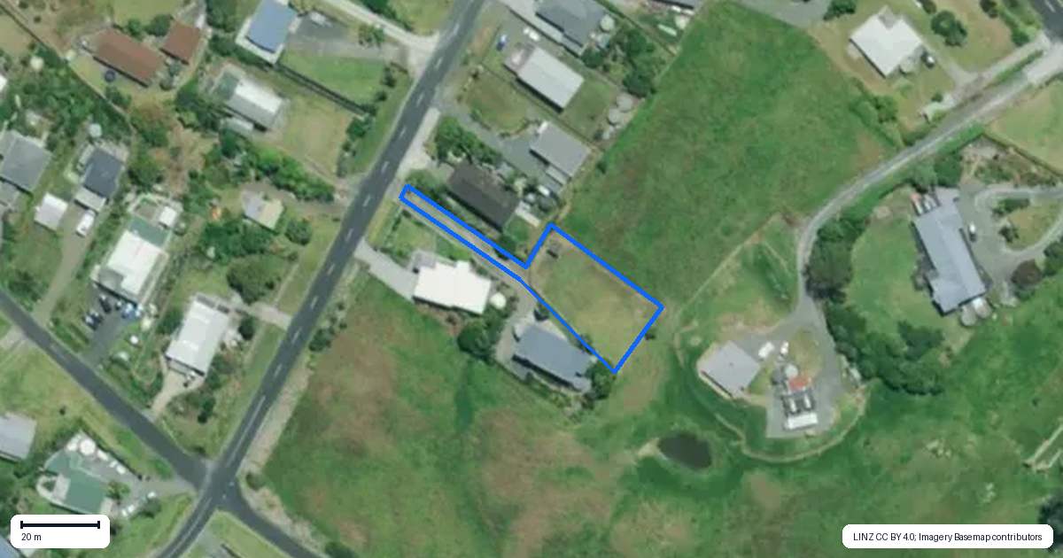 Property context map for 26 Oxford Street, Whakapirau
