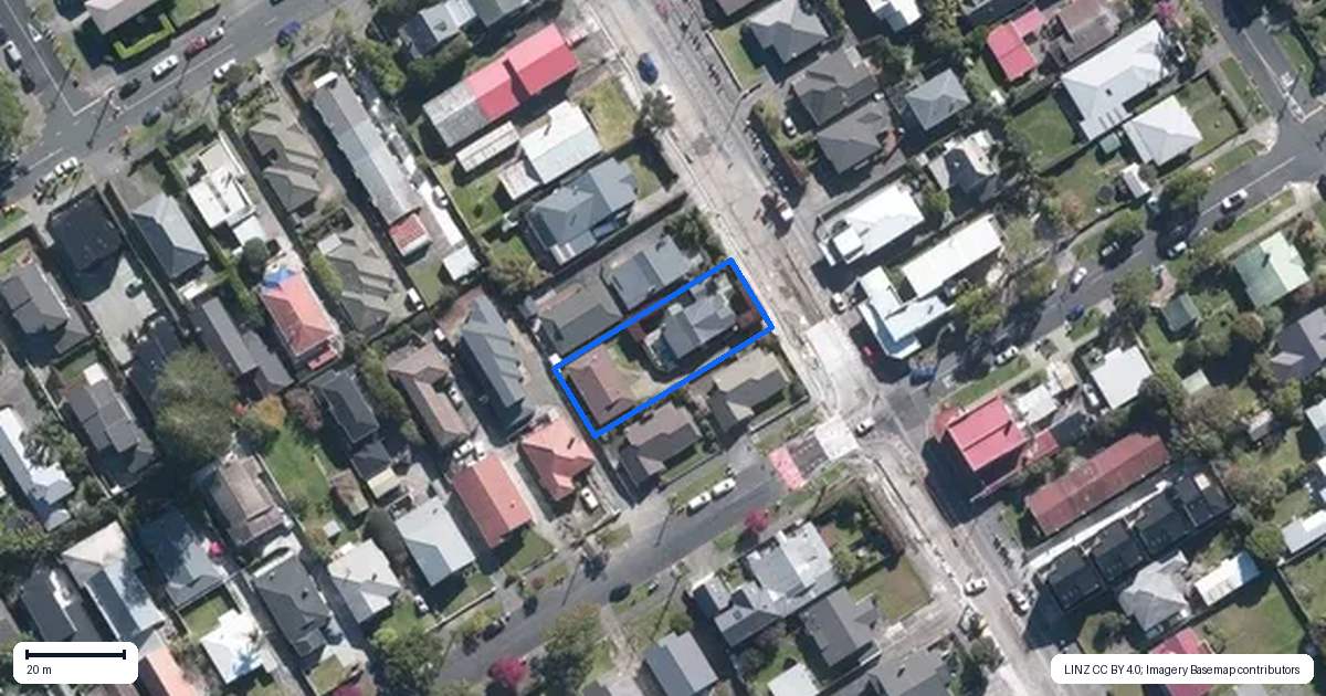 Property context map for 166 Point Chevalier Road, Point Chevalier, Auckland