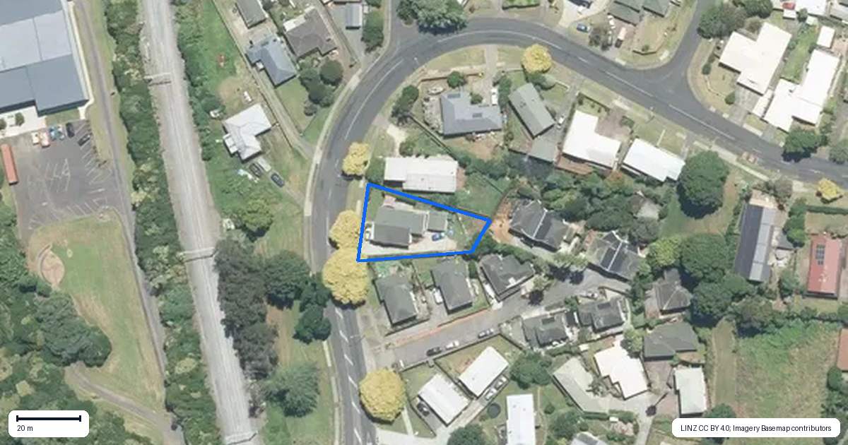 Property context map for 19 Cape Hill Road, Pukekohe