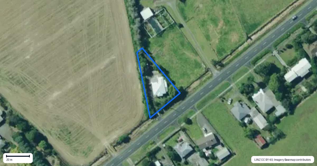 Property context map for 63 Freyberg Road, Ruawai