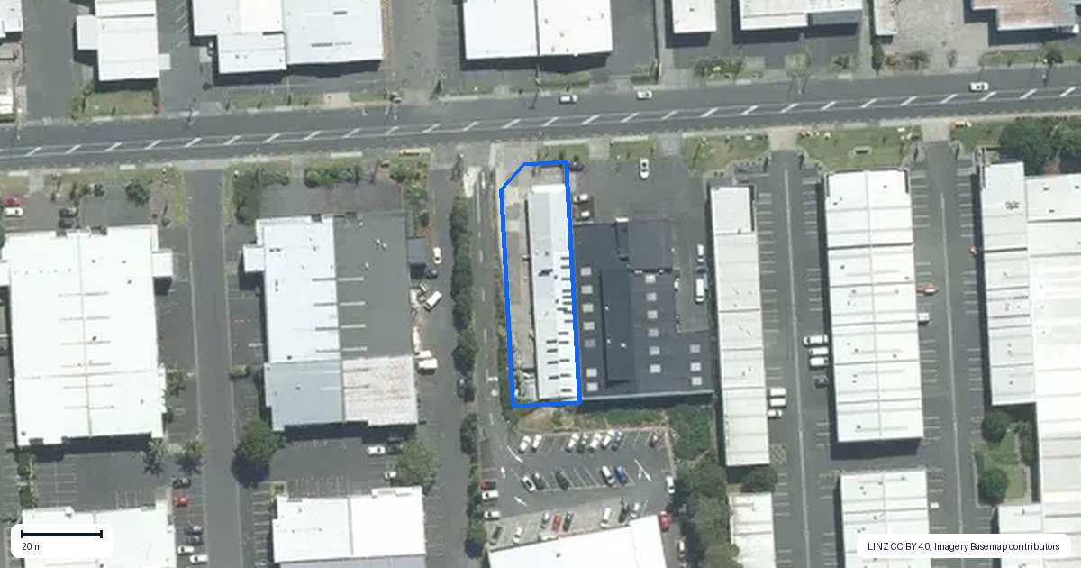 Property context map for 83 Ellice Road, Wairau Valley, Auckland