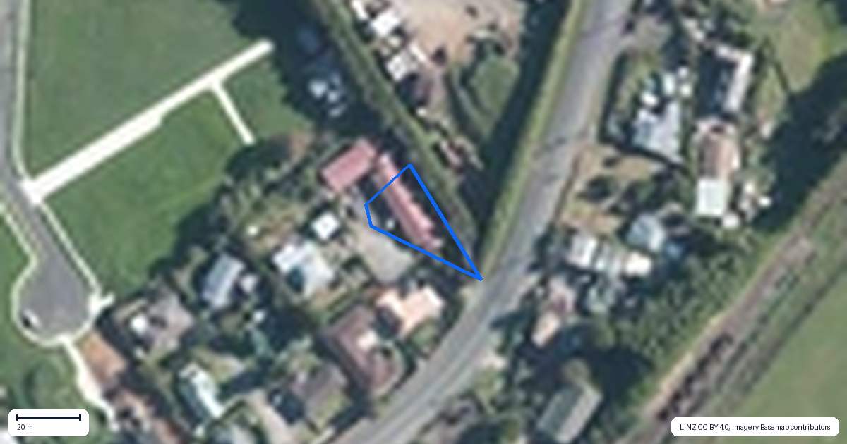 Property context map for 104B Collingwood Road, Waiuku