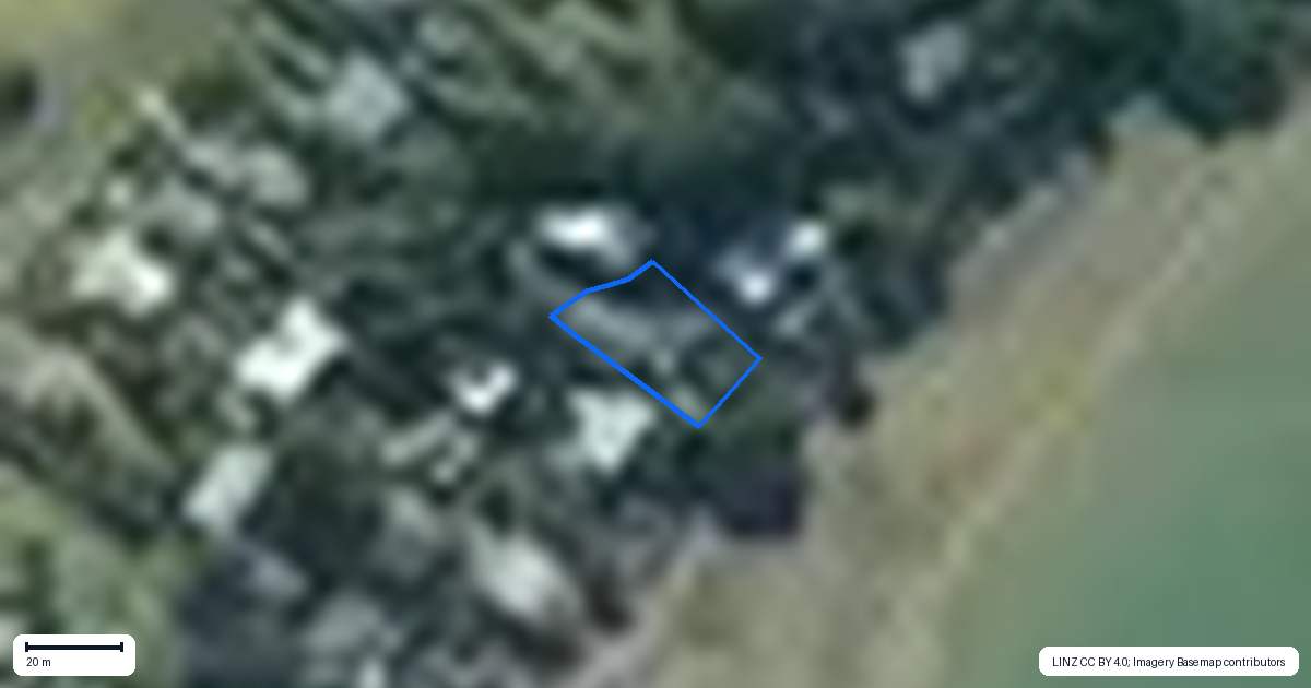 Property context map for 108 Beach Road, Onerahi, Whangarei