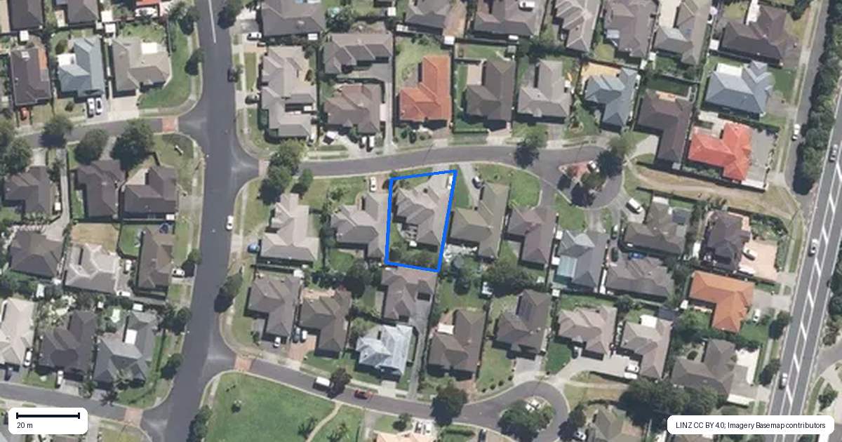 Property context map for 5 Cellbridge Place, East Tamaki, Auckland