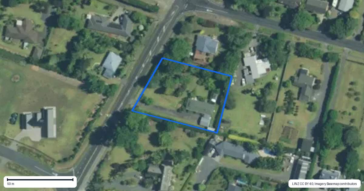 Property context map for 57 Landing Road, Kerikeri